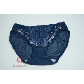 [預購]  蕾絲軟鋼圈胸圍配襯褲 - 藍色