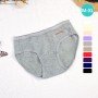 [現貨] 女裝 棉質低腰內褲 1102 - 灰色