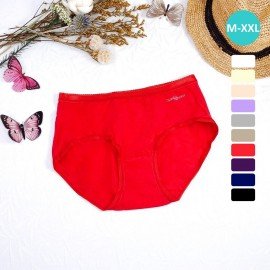[現貨]  女裝 棉質中腰內褲 1103 - 紅色