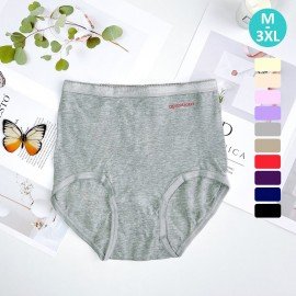 [現貨]  女裝 棉質高腰內褲 1104 - 灰色