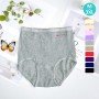 [現貨]  女裝 棉質高腰內褲 1104 - 灰色