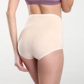 [現貨]  女裝 棉質高腰內褲 1104 - 膚色