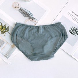 [現貨]  蕾絲軟鋼圈胸圍配襯褲 - 灰色