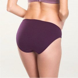 [現貨]  女裝 2件入 棉質低腰內褲 2270 - 深紫色