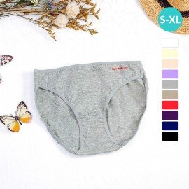[In Stock]  2-Pack Women Cotton Hipster Brief 2270 - Grey