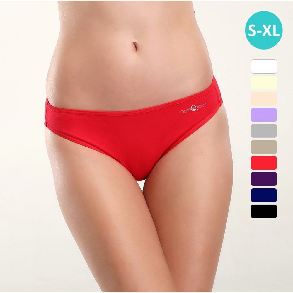 [現貨]  女裝 2件入 棉質低腰內褲 2270 - 紅色