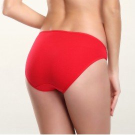 [現貨]  女裝 2件入 棉質低腰內褲 2270 - 紅色