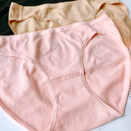 [現貨] 女裝 2件入 棉質低腰內褲 6102 - 粉紅色