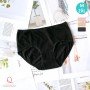 [現貨] 女裝 2件入 棉質中腰內褲 6302 - 黑色
