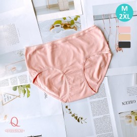 [現貨] 女裝 2件入 棉質中腰內褲 6302 - 粉紅色