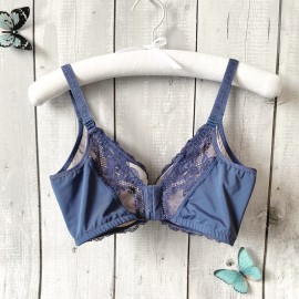 [In Stock]  Soft-wired Lace Bra - Purple