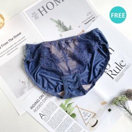 [現貨]  軟鋼圈深V胸圍配襯褲 - 迷人紫