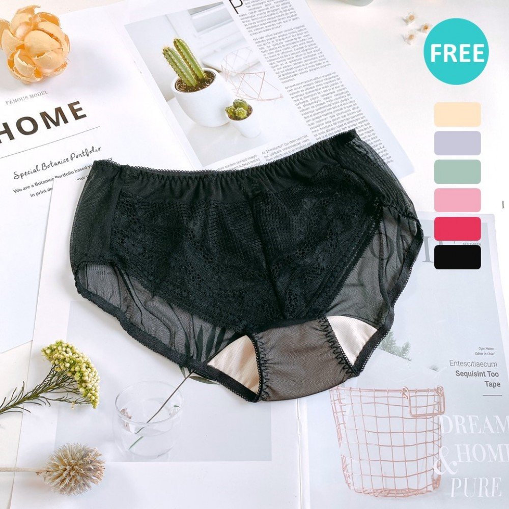 [預購]  深低脊心深V柔紗Push Up胸圍配襯褲 - 黑色