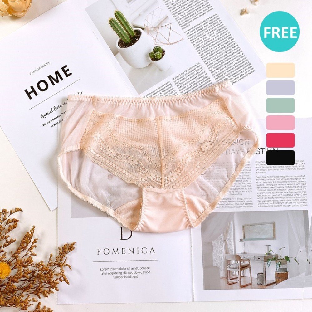 [預購] 深低脊心深V柔紗Push Up胸圍配襯褲 - 膚色