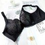 [現貨]  透氣棉蕾絲集中包覆型胸圍 - 黑色     [配褲須加購]
