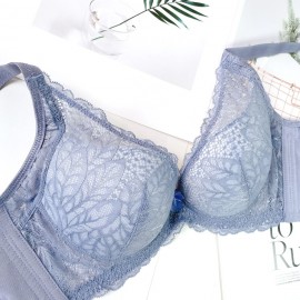 [In Stock]  Soft-wired Lace Bra - Blue