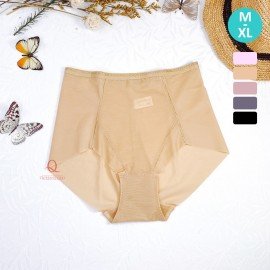 [現貨] 無痕中高腰束褲 - 膚色