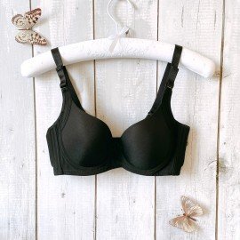 [現貨]  竹炭纖維可拆式肩帶胸圍 - 黑色