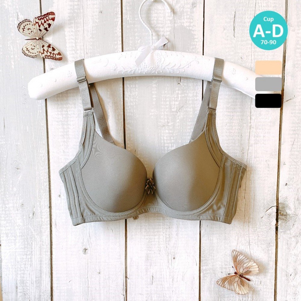 [現貨]  竹炭纖維可拆式肩帶胸圍 - 灰色