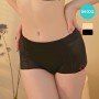 [現貨]  輕塑美臀中腰平口無痕內褲 - 黑色