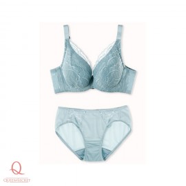 [Pre-Order]  Full Cup Lace Wired-bra - Blue