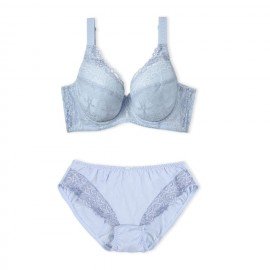 [Pre-Order]  Full Cup Lace Bra - Blue