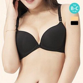 [預購]  小心機無痕美背前扣胸圍 - 黑色