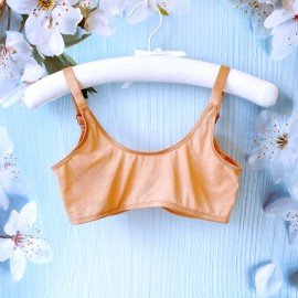 [預購]  小心機無痕美背前扣胸圍 - 奶茶膚