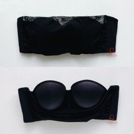 [預購]  薄紗鋼圈可拆式肩帶胸圍 - 黑色