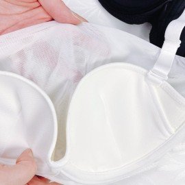 [預購]  薄紗鋼圈可拆式肩帶胸圍 - 白色