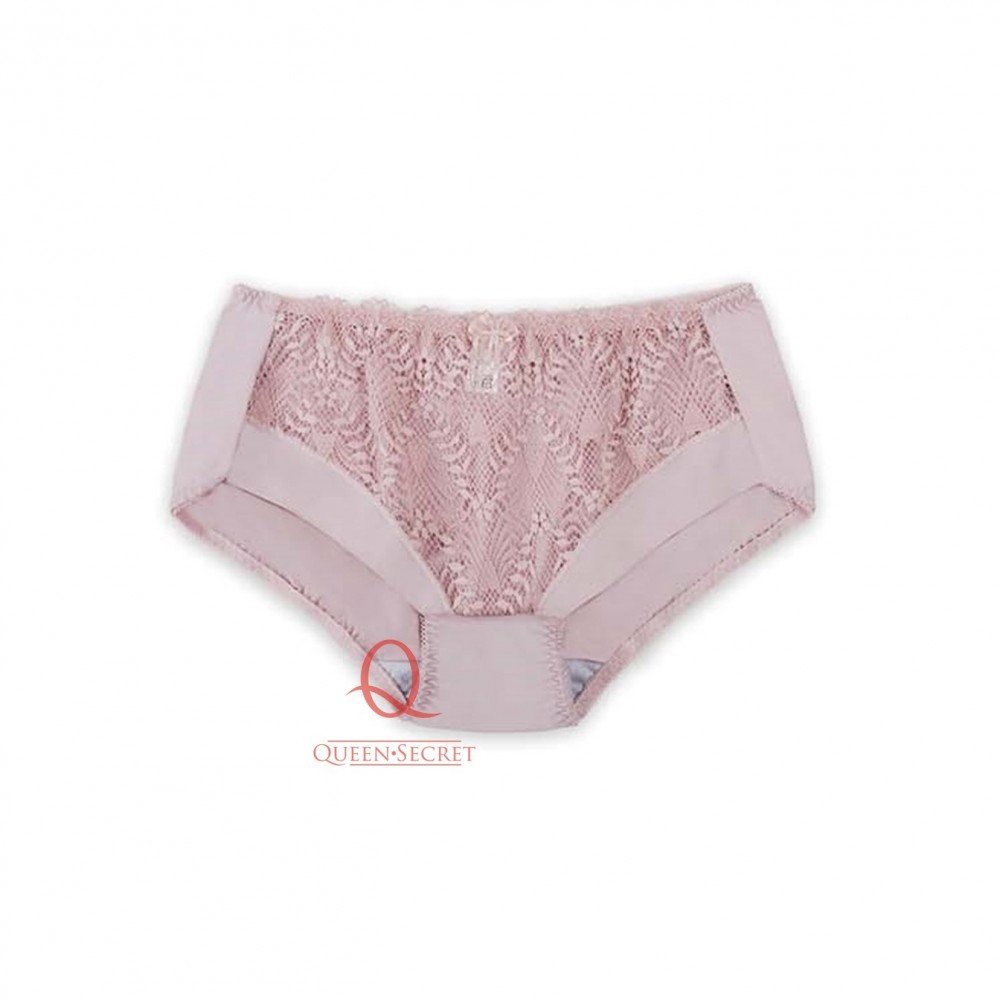 [預購]  蕾絲鋼圈胸圍配襯褲 - 粉紅色