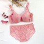 [現貨]  蕾絲 心機提托集中機能胸圍襯褲 - 粉紅色