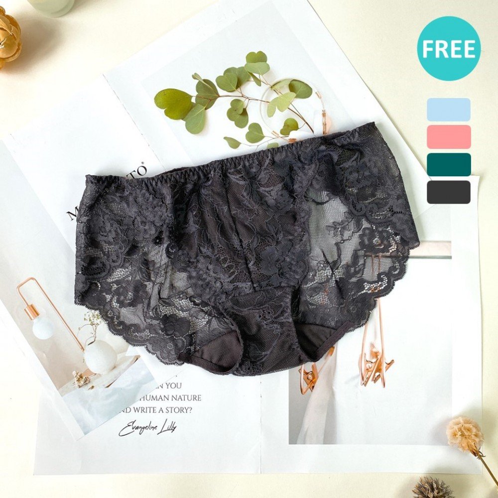 [現貨]  蕾絲 心機提托集中機能胸圍襯褲 - 灰色