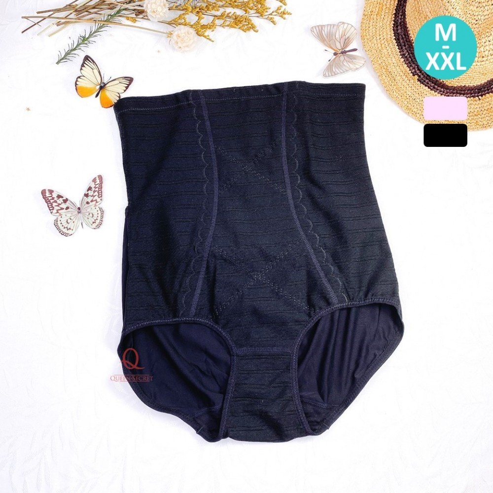 [現貨]  機能束腹束腰高腰雕塑褲 - 黑色