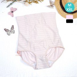 [現貨]  機能束腹束腰高腰雕塑褲 - 膚色