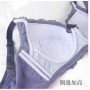 [預購]  大杯罩蕾絲鋼圈胸圍 - 紫藍色